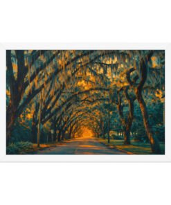Magnolia Street St. Augustine AI Render Framed poster - Image 12