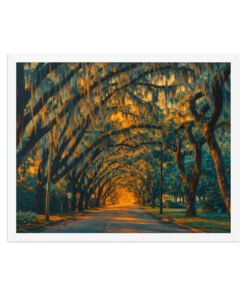 Magnolia Street St. Augustine AI Render Framed poster - Image 15