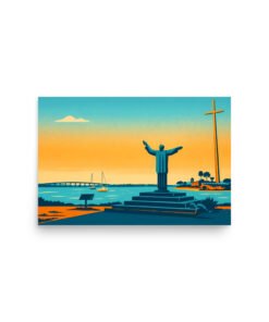 Welcome to St. Augustine Great Cross Poster - Image 7