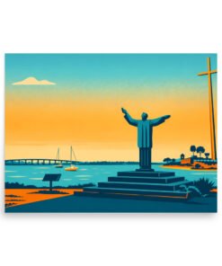 Welcome to St. Augustine Great Cross Poster - Image 10