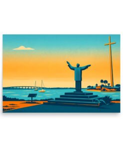 Welcome to St. Augustine Great Cross Poster - Image 15