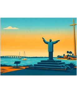 Welcome to St. Augustine Great Cross Poster - Image 16