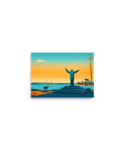 Alternative view of Welcome to St. Augustine Great Cross Poster