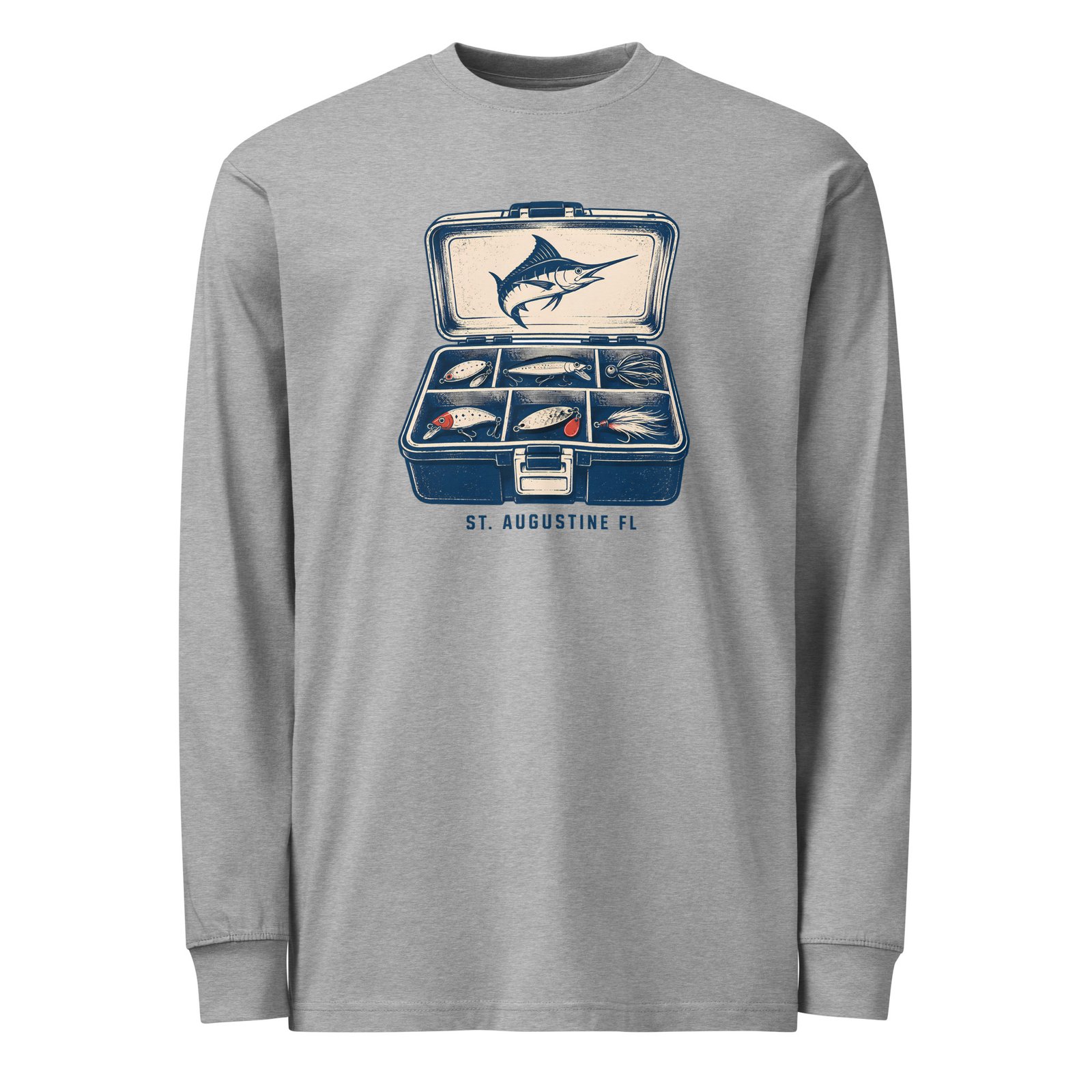 St. Augustine Tackle Box Men's heavyweight long sleeve t-shirt - Image 5