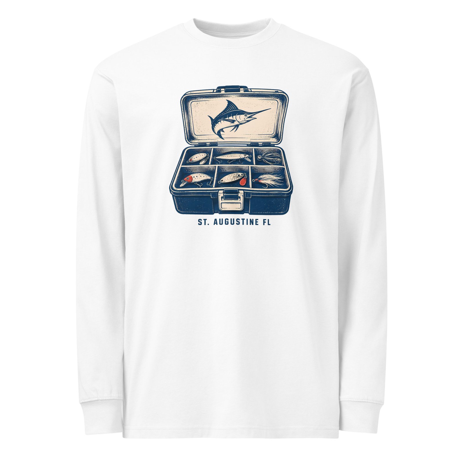 St. Augustine Tackle Box Men's heavyweight long sleeve t-shirt - Image 6