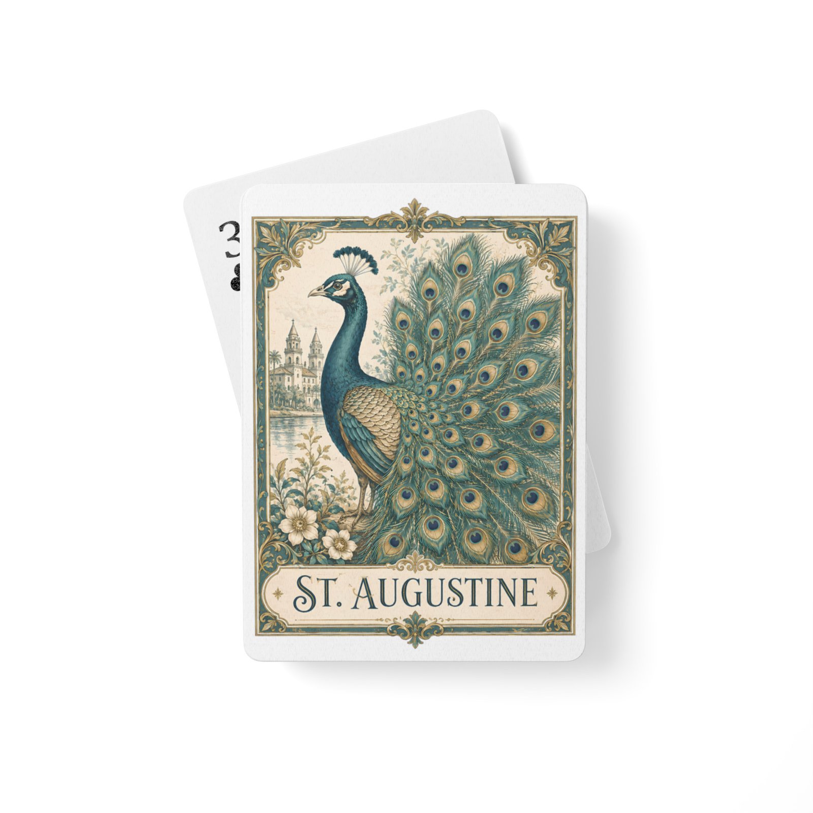 St. Augustine Peacock Poker playing cards - Image 2