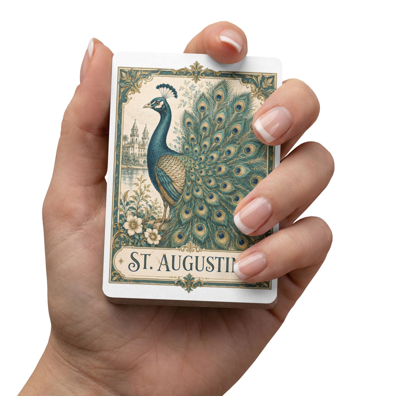 St. Augustine Peacock Poker playing cards - Image 3