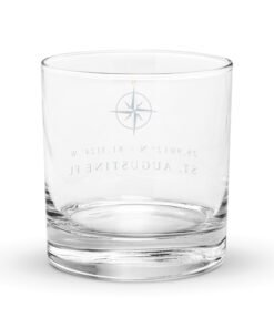 St. Augustine Coordinates Rocks glass