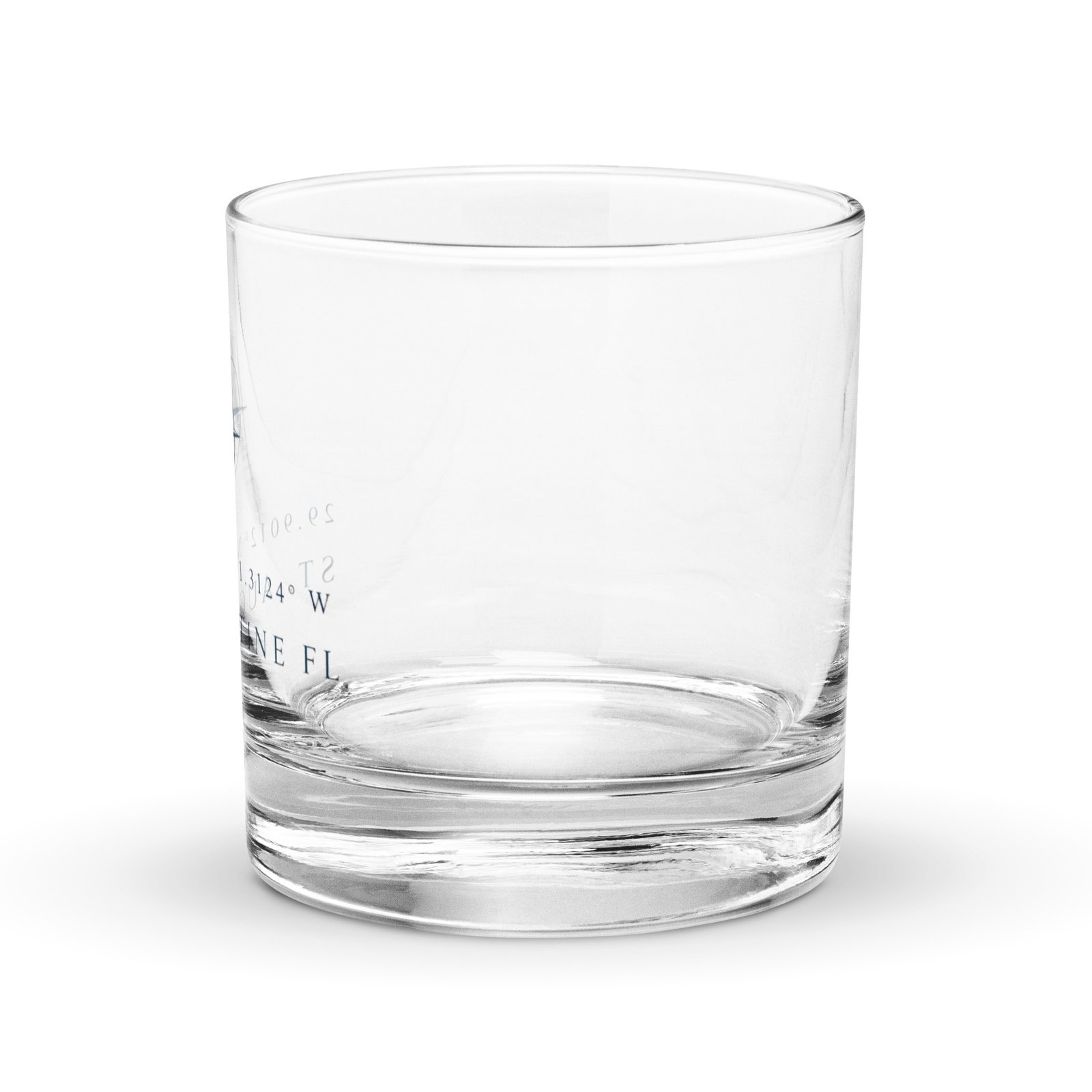 St. Augustine Coordinates Rocks glass - Image 3