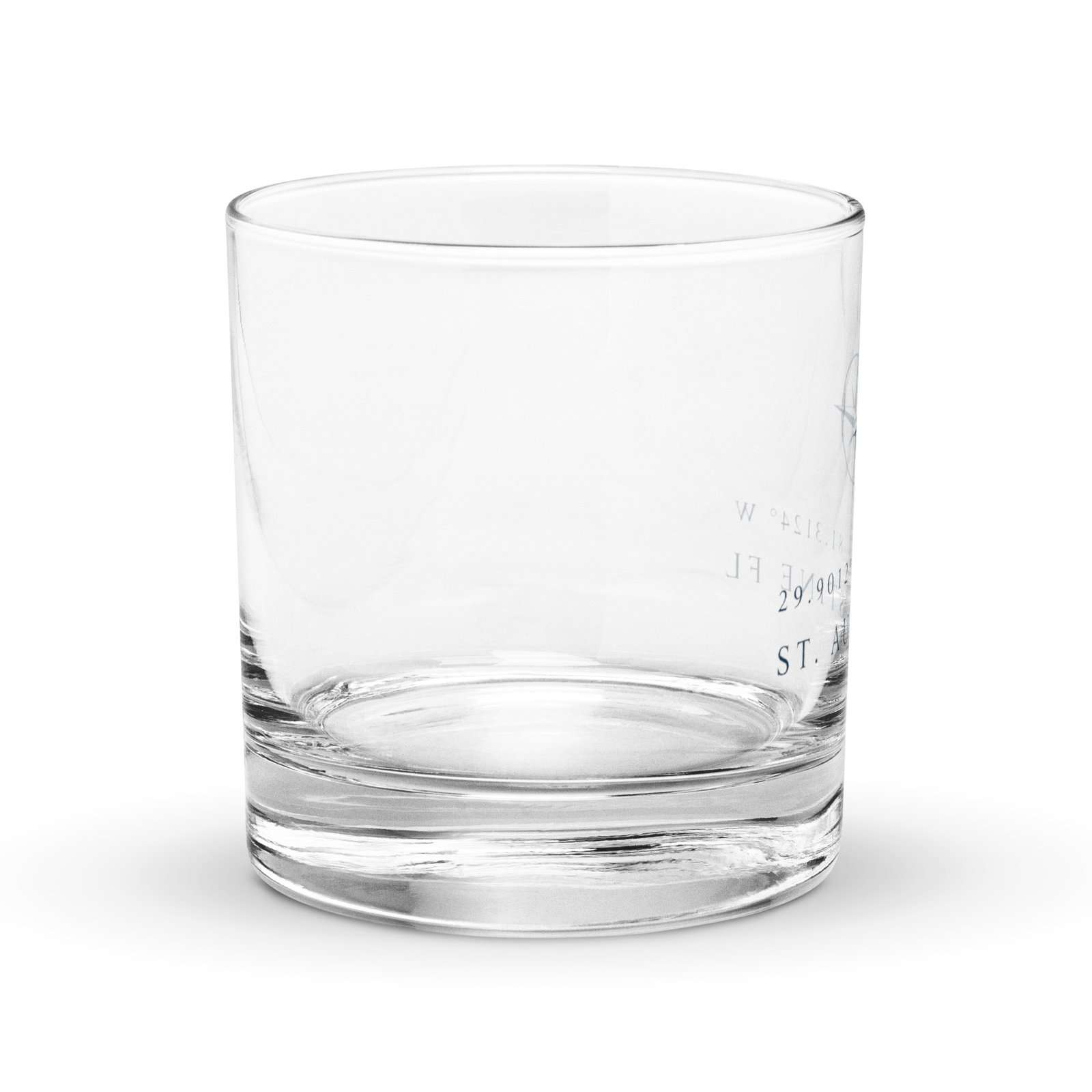 St. Augustine Coordinates Rocks glass - Image 4