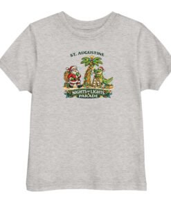 Nights of Lights Santa Alligator Parade Toddler jersey t-shirt - Image 4
