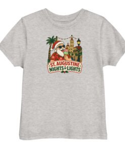 Santa Ice Cream Nights of Lights Toddler jersey t-shirt - Image 6