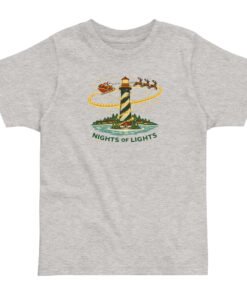 Santa and Reindeer Lighthouse Toddler jersey t-shirt