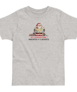 Alternative view of Santa Map Nights of Lights Toddler jersey t-shirt