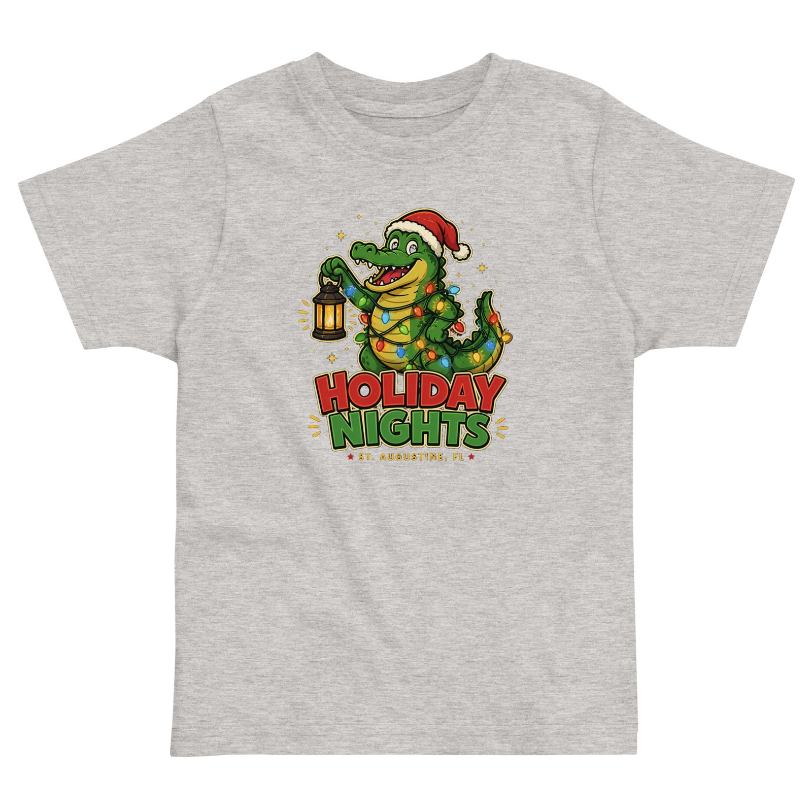Holiday Nights Alligator Toddler jersey t-shirt