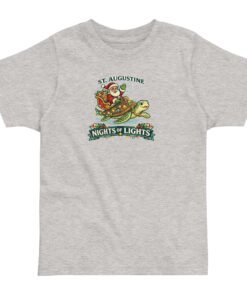Santa Turtle Nights of Lights Toddler jersey t-shirt