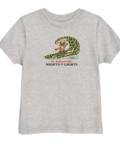 Rudolph Surfing Nights of Lights Toddler jersey t-shirt - Image 4