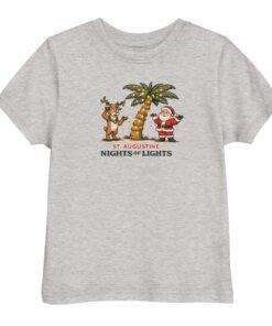 Rudolph Santa Palm Toddler jersey t-shirt - Image 4