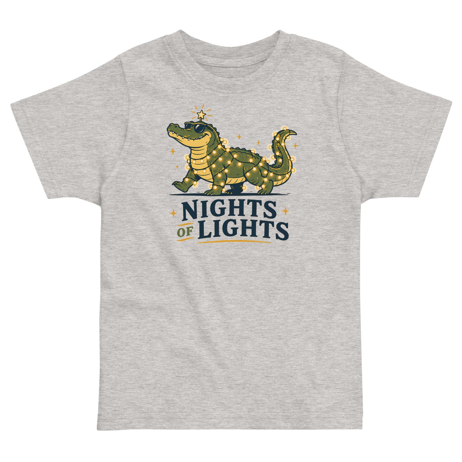 Nights of Lights Alligator Toddler jersey t-shirt - Image 3