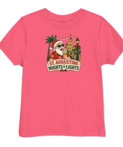 Santa Ice Cream Nights of Lights Toddler jersey t-shirt - Image 5