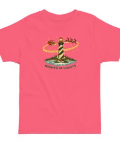 Alternative view of Santa and Reindeer Lighthouse Toddler jersey t-shirt