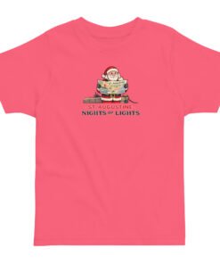 Santa Map Nights of Lights Toddler jersey t-shirt