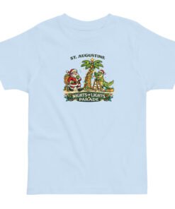 Alternative view of Nights of Lights Santa Alligator Parade Toddler jersey t-shirt