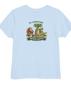 Nights of Lights Santa Alligator Parade Toddler jersey t-shirt - Image 5