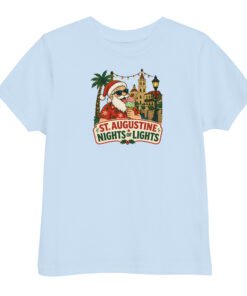 Santa Ice Cream Nights of Lights Toddler jersey t-shirt - Image 7