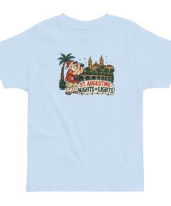 Nights of Lights Santa Binoculars 2 Toddler jersey t-shirt - Image 4