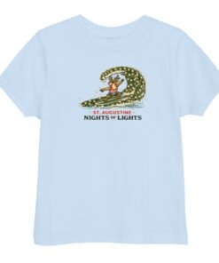 Rudolph Surfing Nights of Lights Toddler jersey t-shirt - Image 5