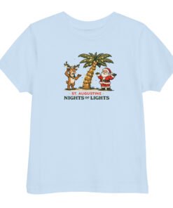 Rudolph Santa Palm Toddler jersey t-shirt - Image 5