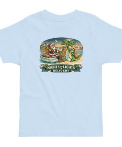 Nights of Lights Delivery Alligator Toddler jersey t-shirt - Image 4