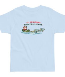 Alternative view of Dolphins Pulling Santa Toddler jersey t-shirt