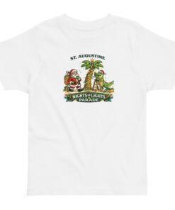 Nights of Lights Santa Alligator Parade Toddler jersey t-shirt - Image 3