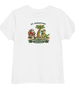 Nights of Lights Santa Alligator Parade Toddler jersey t-shirt - Image 6