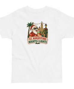 Santa Ice Cream Nights of Lights Toddler jersey t-shirt - Image 4