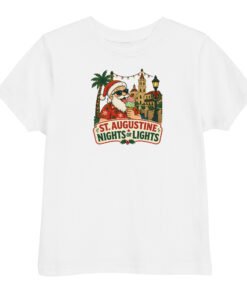 Santa Ice Cream Nights of Lights Toddler jersey t-shirt - Image 8