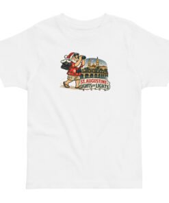 Nights of Lights Santa Binoculars 1 Toddler jersey t-shirt - Image 3