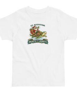 Santa Turtle Nights of Lights Toddler jersey t-shirt - Image 3