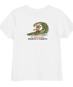 Rudolph Surfing Nights of Lights Toddler jersey t-shirt - Image 6