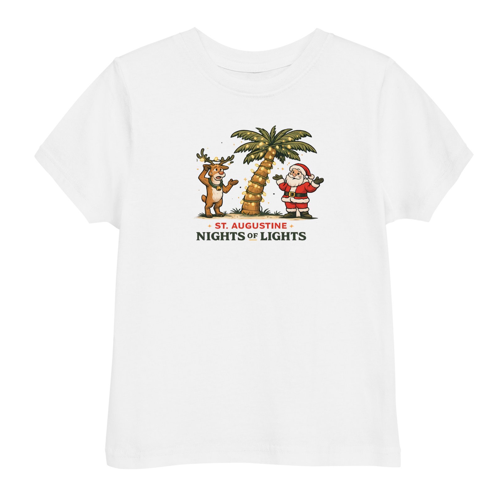 Rudolph Santa Palm Toddler jersey t-shirt - Image 6