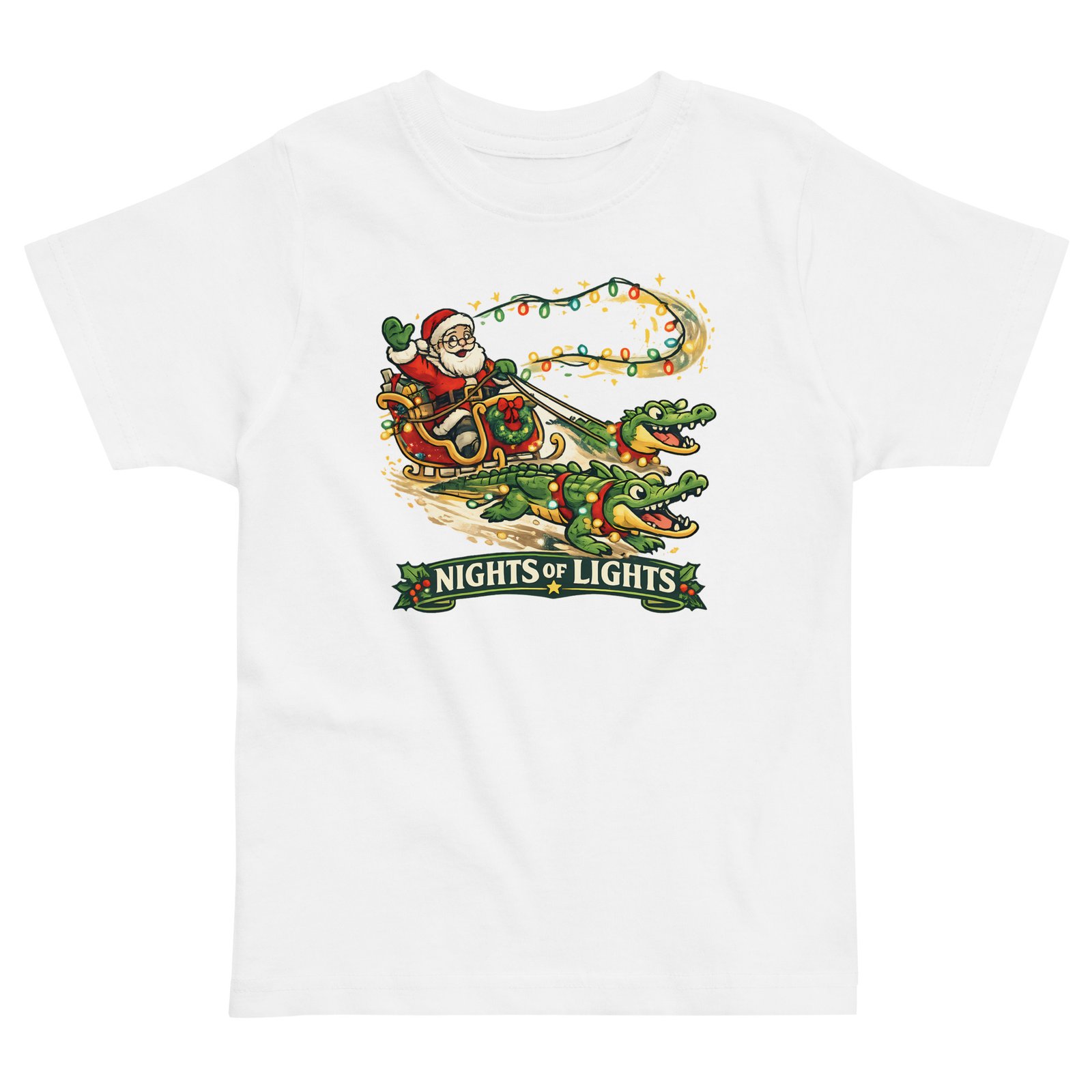 Gator Sleigh 1 Toddler jersey t-shirt - Image 4