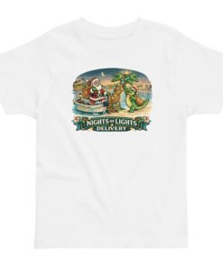 Nights of Lights Delivery Alligator Toddler jersey t-shirt - Image 5