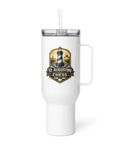 STA Chess Lighthouse Travel mug w/handle - Image 3