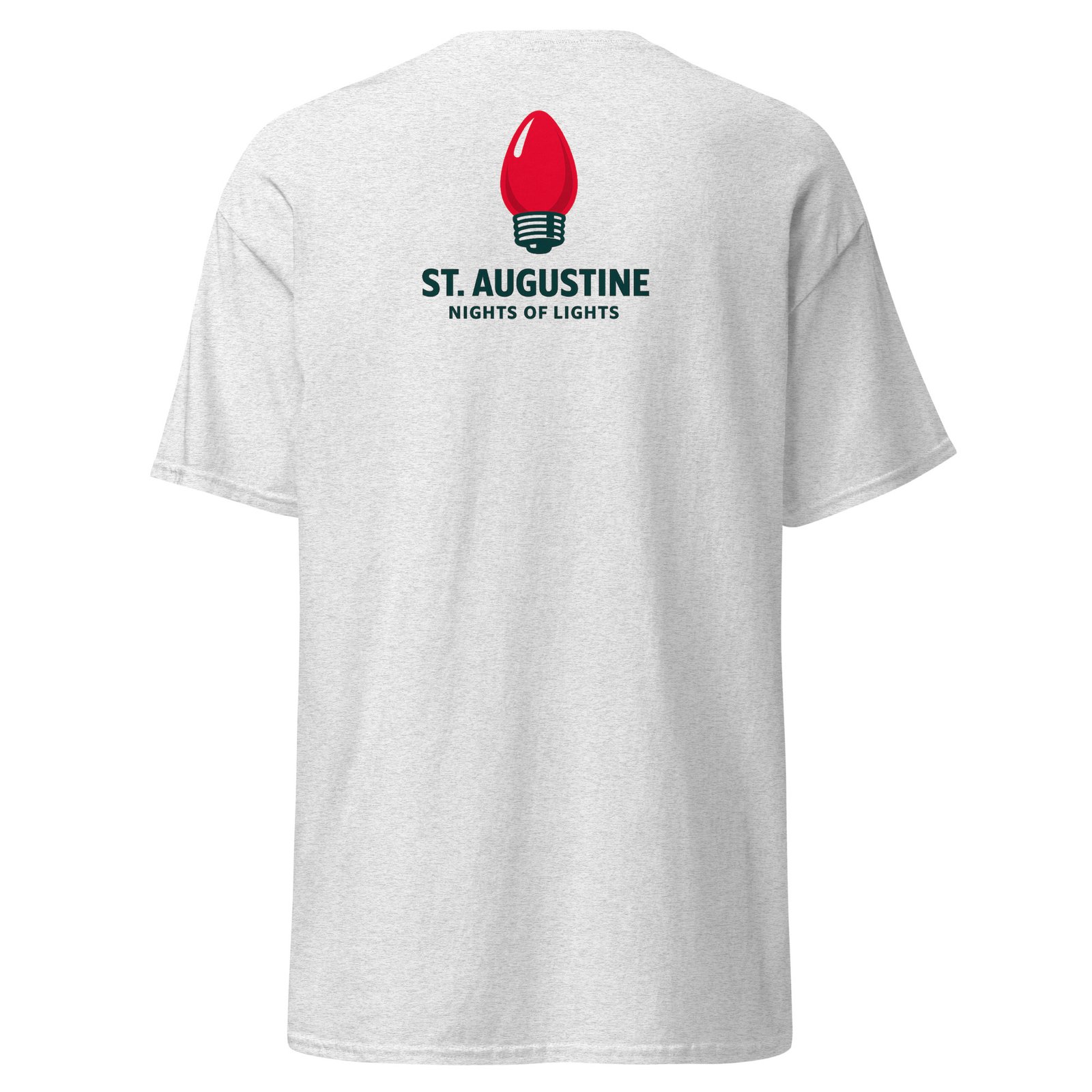 St. Augustine Nights Red Bulb Unisex classic tee