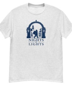Nights of Lights Santa Walking Unisex tee - Image 10