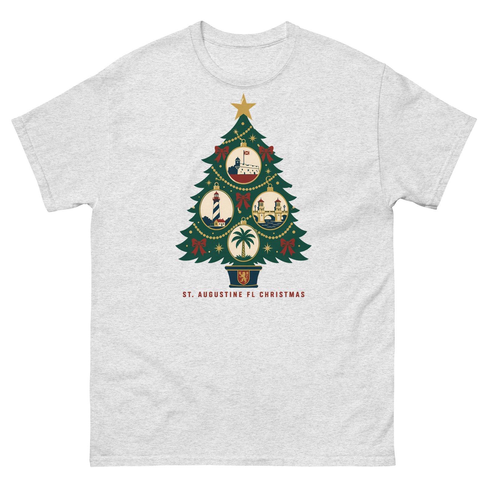 St. Augustine Christmas Tree Unisex classic tee - Image 9