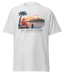 Nights of Lights Santa Bayfront Unisex classic tee - Image 4