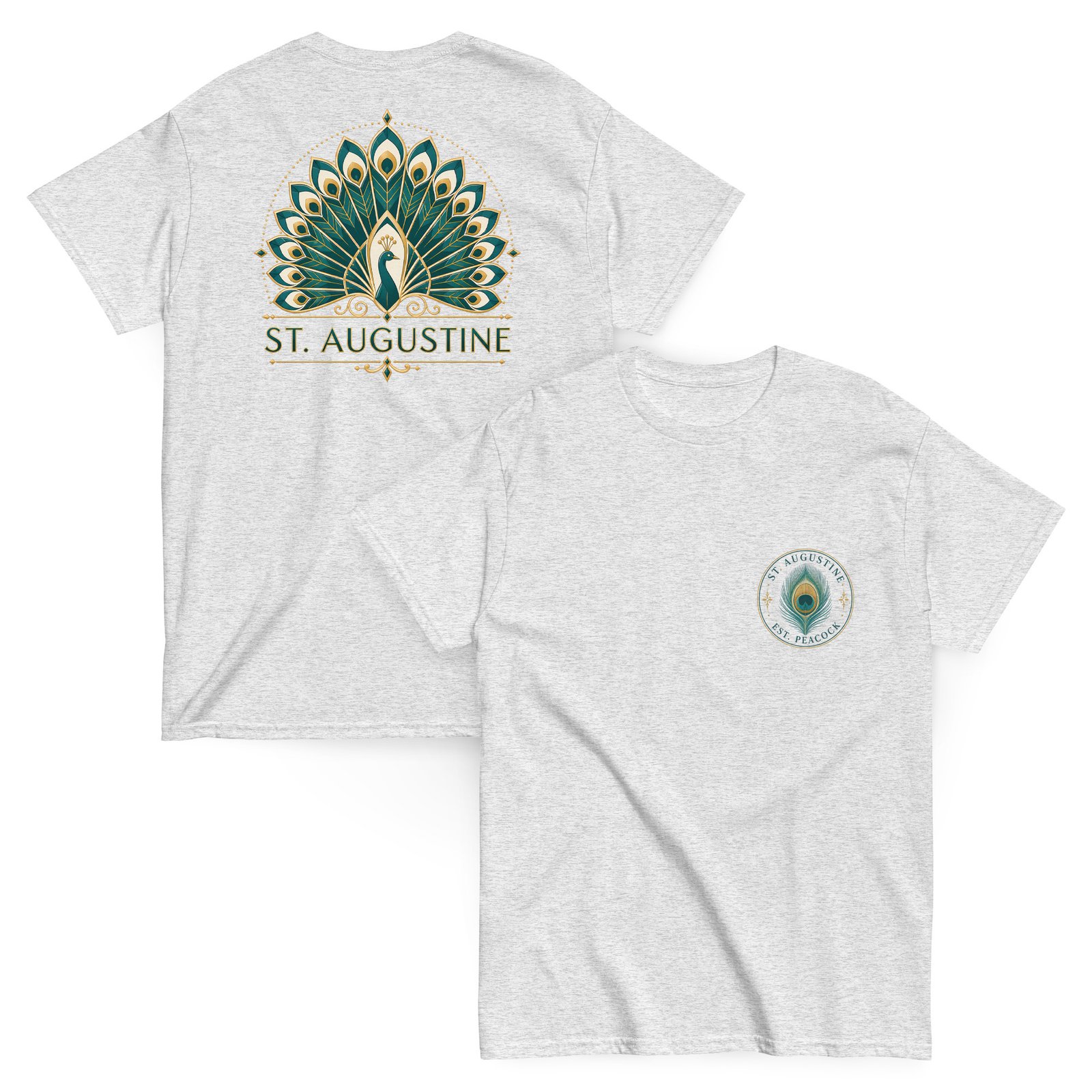 St. Augustine Est. Peacock Unisex classic tee - Image 8